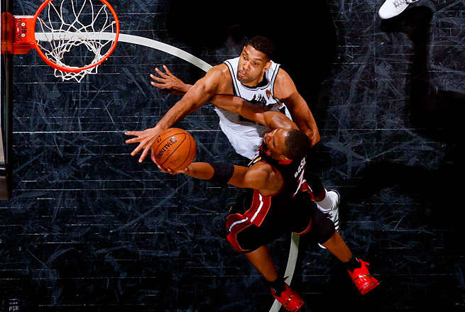 Chris Bosh finished with 18 points in Game 2, including a late three-pointer to help seal the Heat's win.